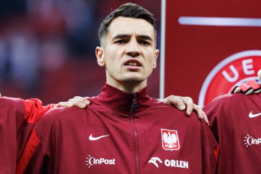 Jakub Kiwior, 2026 Dünya Kupası 'nda Polonya ve Litvanya milli takımları arasında PGE Narodowy' da görüldü (Maciej Rogowski)