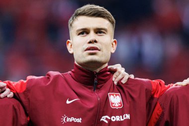 Kamil Piatkowski, 2026 Dünya Kupası 'nda Polonya ve Litvanya milli takımları arasında PGE Narodowy (Maciej Rogowski)