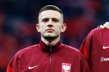 Sebastian Szymanski, 2026 Dünya Kupası 'nda Polonya ve Litvanya milli takımları arasında PGE Narodowy (Maciej Rogowski)