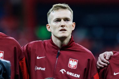 Karol Swiderski, 2026 Dünya Kupası 'nda Polonya ve Litvanya milli takımları arasında PGE Narodowy (Maciej Rogowski)