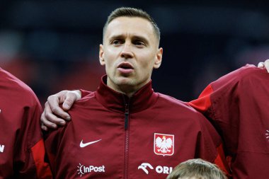 Przemyslaw Frankowski, 2026 Dünya Kupası 'nda Polonya ve Litvanya milli takımları arasında PGE Narodowy (Maciej Rogowski)