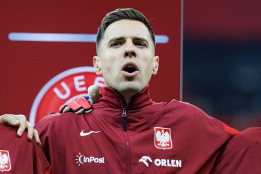 Jan Bednarek, 2026 Dünya Kupası 'nda Polonya ve Litvanya milli takımları arasında PGE Narodowy (Maciej Rogowski)