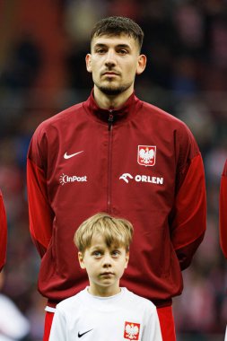 Jakub Moder, 2026 Dünya Kupası 'nda Polonya ve Litvanya milli takımları arasında PGE Narodowy' da görüldü (Maciej Rogowski)