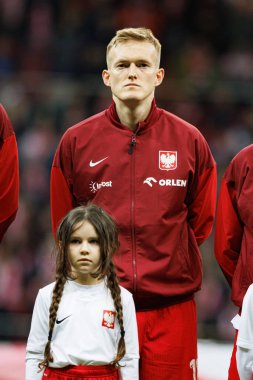 Karol Swiderski, 2026 Dünya Kupası 'nda Polonya ve Litvanya milli takımları arasında PGE Narodowy (Maciej Rogowski)