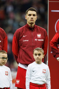 Jakub Kiwior, 2026 Dünya Kupası 'nda Polonya ve Litvanya milli takımları arasında PGE Narodowy' da görüldü (Maciej Rogowski)