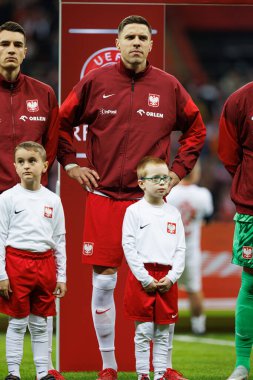 Jan Bednarek, 2026 Dünya Kupası 'nda Polonya ve Litvanya milli takımları arasında PGE Narodowy (Maciej Rogowski)