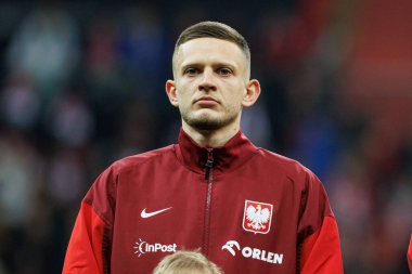 Sebastian Szymanski, 2026 Dünya Kupası 'nda Polonya ve Litvanya milli takımları arasında PGE Narodowy (Maciej Rogowski)