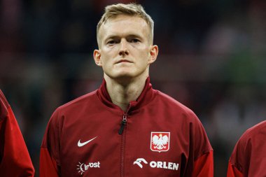 Karol Swiderski, 2026 Dünya Kupası 'nda Polonya ve Litvanya milli takımları arasında PGE Narodowy (Maciej Rogowski)