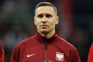 Przemyslaw Frankowski, 2026 Dünya Kupası 'nda Polonya ve Litvanya milli takımları arasında PGE Narodowy (Maciej Rogowski)