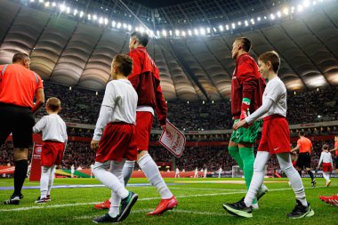 Robert Lewandowski ve Lukasz Skorupski, 2026 Dünya Kupası 'nda Polonya ve Litvanya milli takımları arasında PGE Narodowy (Maciej Rogowski)