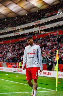 Jakub Moder, 2026 Dünya Kupası 'nda Polonya ve Litvanya milli takımları arasında PGE Narodowy' da görüldü (Maciej Rogowski)