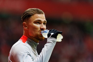 Matty Cash, 2026 Dünya Kupası 'nda Polonya ve Litvanya milli takımları arasında PGE Narodowy (Maciej Rogowski)