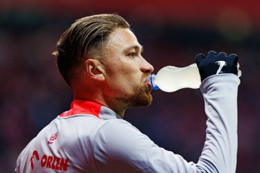 Matty Cash, 2026 Dünya Kupası 'nda Polonya ve Litvanya milli takımları arasında PGE Narodowy (Maciej Rogowski)