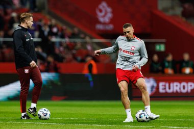 Jakub Piotrowski, 2026 Dünya Kupası 'nda Polonya ve Litvanya milli takımları arasında PGE Narodowy (Maciej Rogowski)