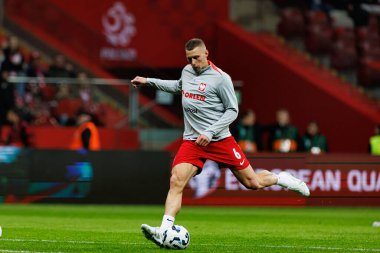 Jakub Piotrowski, 2026 Dünya Kupası 'nda Polonya ve Litvanya milli takımları arasında PGE Narodowy (Maciej Rogowski)