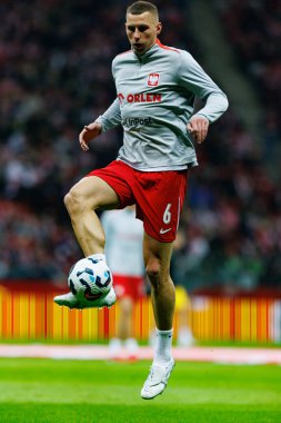 Jakub Piotrowski, 2026 Dünya Kupası 'nda Polonya ve Litvanya milli takımları arasında PGE Narodowy (Maciej Rogowski)