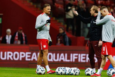 Matty Cash, 2026 Dünya Kupası 'nda Polonya ve Litvanya milli takımları arasında PGE Narodowy (Maciej Rogowski)