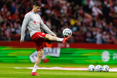 Robert Lewandowski, 2026 Dünya Kupası 'nda Polonya ve Litvanya milli takımları arasında PGE Narodowy (Maciej Rogowski)