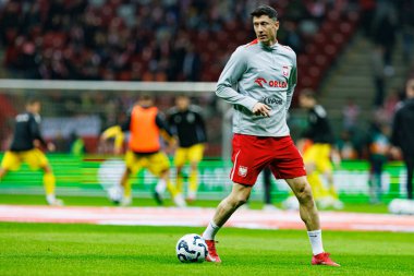 Robert Lewandowski, 2026 Dünya Kupası 'nda Polonya ve Litvanya milli takımları arasında PGE Narodowy (Maciej Rogowski)