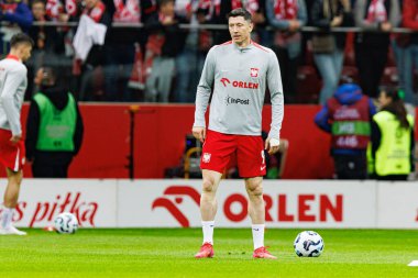 Robert Lewandowski, 2026 Dünya Kupası 'nda Polonya ve Litvanya milli takımları arasında PGE Narodowy (Maciej Rogowski)
