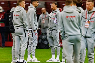 Jakub Moder ve Matty Cash, 2026 Dünya Kupası 'nda Polonya ve Litvanya milli takımları arasında PGE Narodowy (Maciej Rogowski)