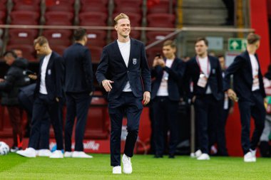 2026 Dünya Kupası 'nda Polonya ve Litvanya milli takımları arasında PGE Narodowy (Maciej Rogowski)