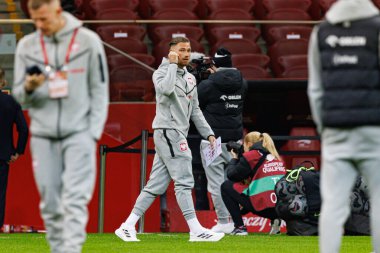 Matty Cash, 2026 Dünya Kupası 'nda Polonya ve Litvanya milli takımları arasında PGE Narodowy (Maciej Rogowski)