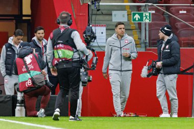 Jan Bednarek, 2026 Dünya Kupası 'nda Polonya ve Litvanya milli takımları arasında PGE Narodowy (Maciej Rogowski)