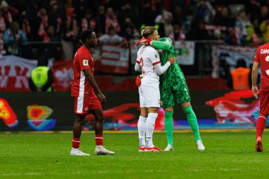 Matty Cash ve Lukasz Skorupski, 2026 Dünya Kupası eleme maçında Polonya ve Malta milli takımları arasında PGE Narodowy 'da görüldü (Maciej Rogowski)