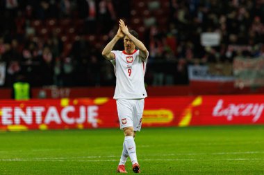 Robert Lewandowski, 2026 Dünya Kupası eleme maçında PGE Narodowy 'de Polonya ve Malta milli takımları arasında görüldü (Maciej Rogowski)
