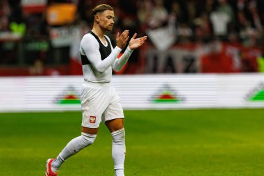 Matty Cash, 2026 Dünya Kupası eleme maçında Polonya ve Malta milli takımları arasında PGE Narodowy 'da görüldü (Maciej Rogowski)
