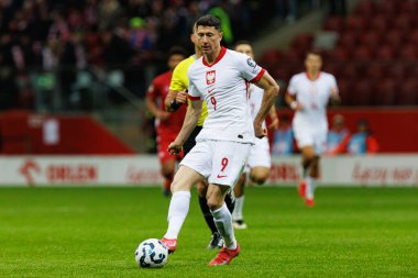 Robert Lewandowski, 2026 Dünya Kupası eleme maçında PGE Narodowy 'de Polonya ve Malta milli takımları arasında görüldü (Maciej Rogowski)