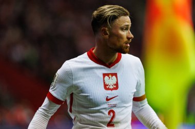 Matty Cash, 2026 Dünya Kupası eleme maçında Polonya ve Malta milli takımları arasında PGE Narodowy 'da görüldü (Maciej Rogowski)