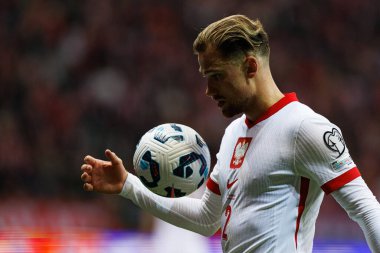 Matty Cash, 2026 Dünya Kupası eleme maçında Polonya ve Malta milli takımları arasında PGE Narodowy 'da görüldü (Maciej Rogowski)