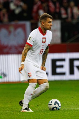 Kamil Piatkowski, 2026 Dünya Kupası eleme maçında Polonya ve Malta milli takımları arasında PGE Narodowy 'da görüldü (Maciej Rogowski)