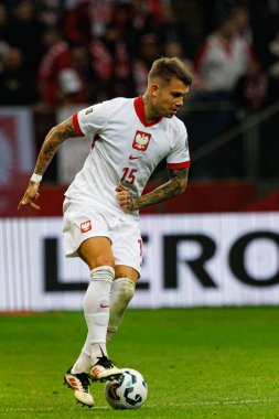 Kamil Piatkowski, 2026 Dünya Kupası eleme maçında Polonya ve Malta milli takımları arasında PGE Narodowy 'da görüldü (Maciej Rogowski)