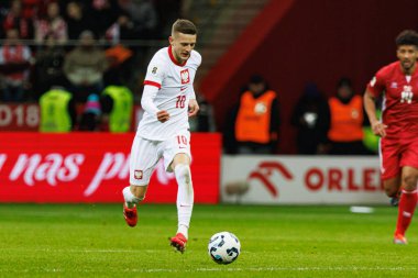 Sebastian Szymanski, 2026 Dünya Kupası eleme maçında PGE Narodowy 'da Polonya ve Malta milli takımları arasında görüldü (Maciej Rogowski)