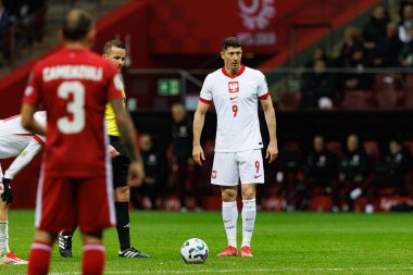 Robert Lewandowski, 2026 Dünya Kupası eleme maçında PGE Narodowy 'de Polonya ve Malta milli takımları arasında görüldü (Maciej Rogowski)