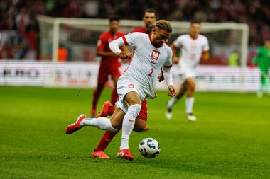 Matty Cash, 2026 Dünya Kupası eleme maçında Polonya ve Malta milli takımları arasında PGE Narodowy 'da görüldü (Maciej Rogowski)