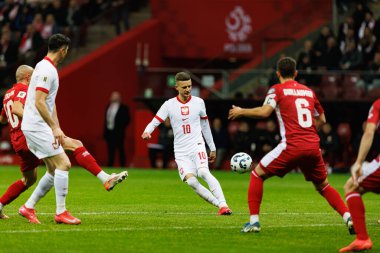 Sebastian Szymanski, 2026 Dünya Kupası eleme maçında PGE Narodowy 'da Polonya ve Malta milli takımları arasında görüldü (Maciej Rogowski)