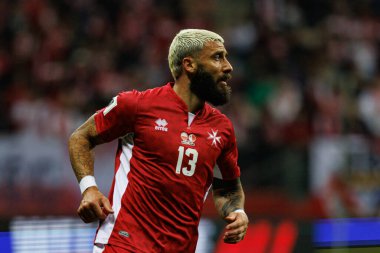 Enrico Pepe, 2026 Dünya Kupası eleme maçında PGE Narodowy 'da Polonya ve Malta milli takımları arasında görüldü (Maciej Rogowski)