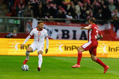 Matty Cash, 2026 Dünya Kupası eleme maçında Polonya ve Malta milli takımları arasında PGE Narodowy 'da görüldü (Maciej Rogowski)