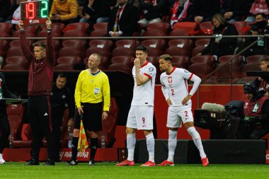 Matty Cash ve Robert Lewandowski, 2026 Dünya Kupası eleme maçında Polonya ve Malta milli takımları arasında PGE Narodowy 'da (Maciej Rogowski)