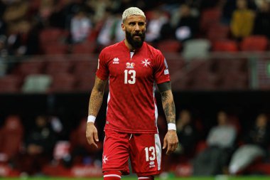 Enrico Pepe, 2026 Dünya Kupası eleme maçında PGE Narodowy 'da Polonya ve Malta milli takımları arasında görüldü (Maciej Rogowski)