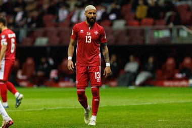 Enrico Pepe, 2026 Dünya Kupası eleme maçında PGE Narodowy 'da Polonya ve Malta milli takımları arasında görüldü (Maciej Rogowski)