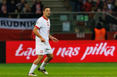 Bartosz Slisz, 2026 Dünya Kupası eleme maçında PGE Narodowy 'de Polonya ve Malta milli takımları arasında görüldü (Maciej Rogowski)