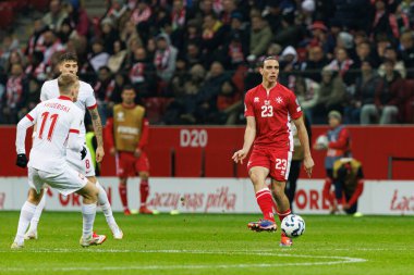 Alexander Satariano, 2026 Dünya Kupası eleme maçında PGE Narodowy 'da Polonya ve Malta milli takımları arasında görüldü (Maciej Rogowski)