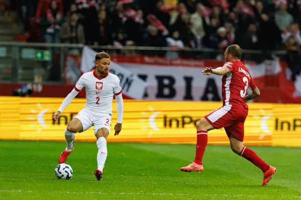 Matty Cash, 2026 Dünya Kupası eleme maçında Polonya ve Malta milli takımları arasında PGE Narodowy 'da görüldü (Maciej Rogowski)