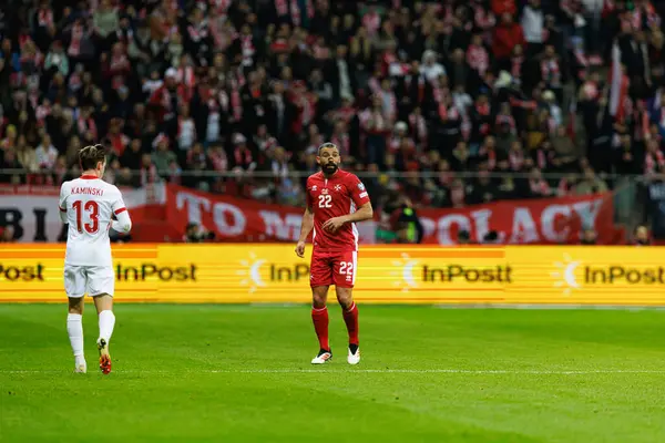 Zach Muscat 2026 Dünya Kupası eleme maçında PGE Narodowy 'de Polonya ve Malta milli takımları arasında görüldü (Maciej Rogowski)