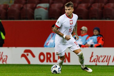 Kamil Piatkowski, 2026 Dünya Kupası eleme maçında Polonya ve Malta milli takımları arasında PGE Narodowy 'da görüldü (Maciej Rogowski)